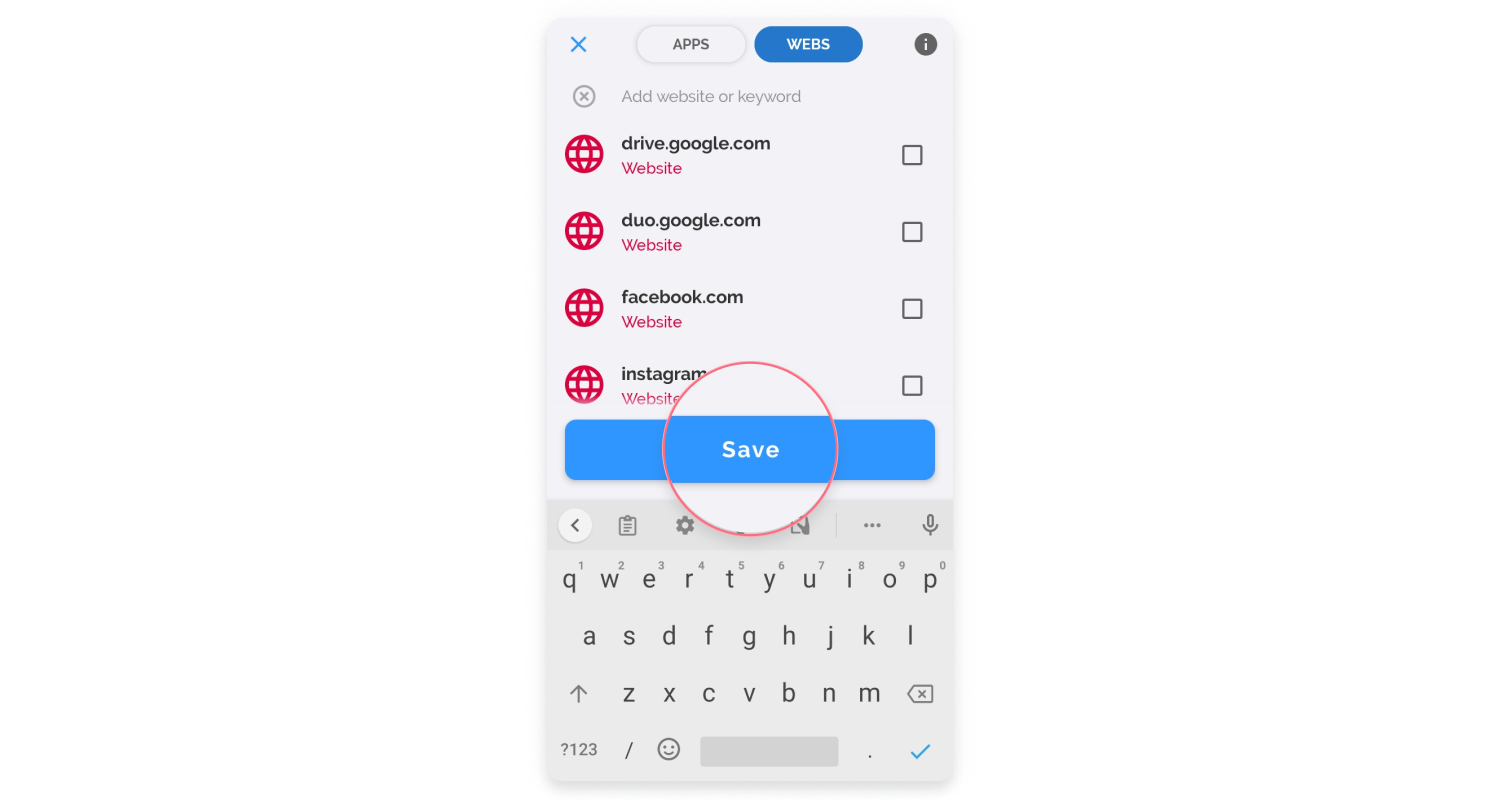 كيفية حظر المواقع على Android